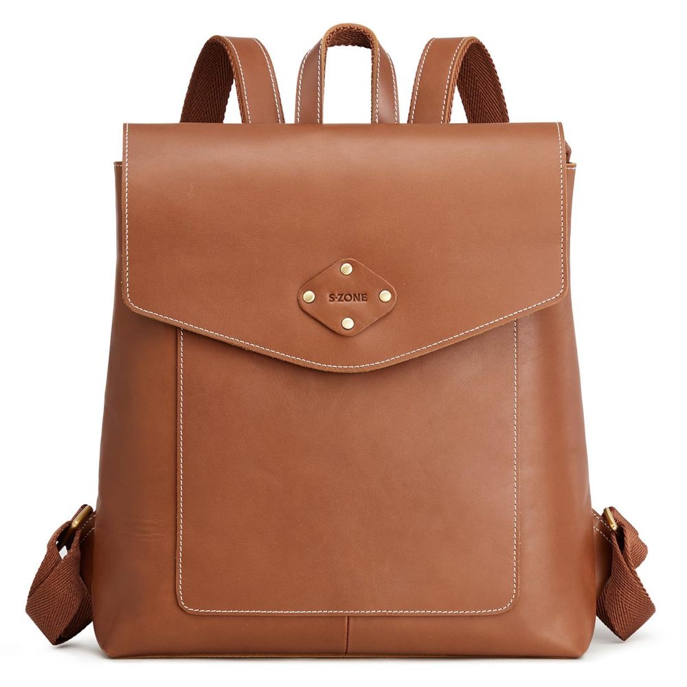 Leather Backpack Purse for Women Vintage Rucksack Handbag Travel Daypack🌸